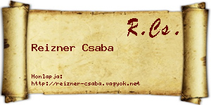 Reizner Csaba névjegykártya